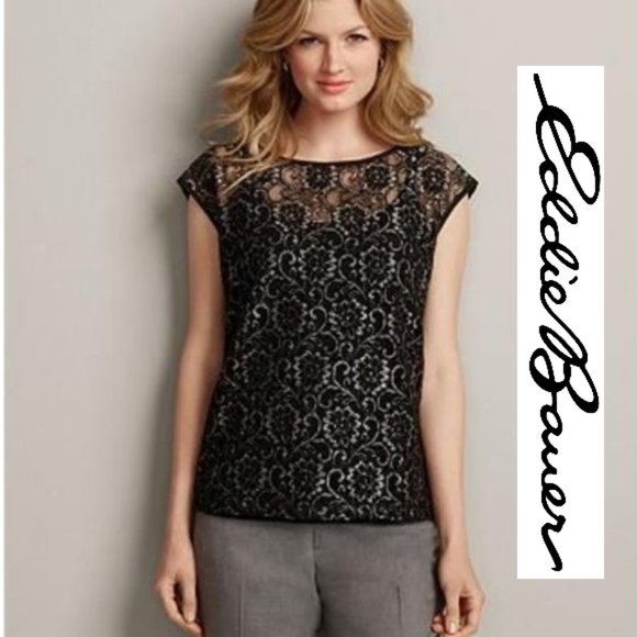 Eddie Bauer Tops - NWOT Eddie Bauer Lace Sleeveless Top XXL